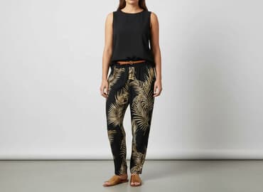 koszula w palmy h m: H&M, Spodnie materiałowe damskie, rozmiar 2XL — 1