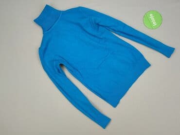 sweter z tiulowymi rękawami: Golf damski, rozmiar S — 3