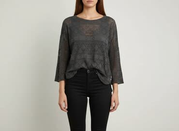 sweter piórkowy na drutach: Next, Bluzka damska, rozmiar M — 7