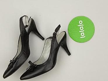 pol but: Czarne czółenka damskie typu slingback FOREVER - Rozmiar: 35 — 3