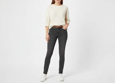 goodies jeans woskowane: Jeansy damskie, rozmiar M — 7