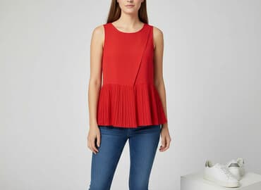 czerwony top stradivarius: Freequent, Top damski, rozmiar S — 7