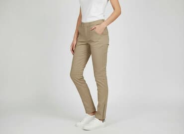 spodnie woskowane born2be: Varlesca, Spodnie materiałowe damskie, rozmiar XS — 1