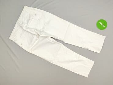 biale szerokie jeansy: Garcia, Spodnie materiałowe damskie, rozmiar S — 3