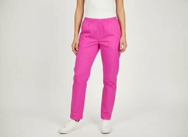 spodnie dresowe joggery: Spodnie materiałowe damskie, rozmiar S — 5