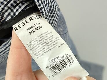 reserved spodnie wysoki stan: Spodnie materiałowe damskie, rozmiar XS — 6