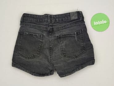 krótkie spodenki damskie jeansowe czarne: Szorty damskie, rozmiar S — 3