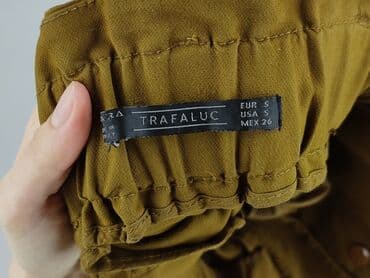 zara spodnie paperbag: Trafaluc, Material trousers for women, size S — 4