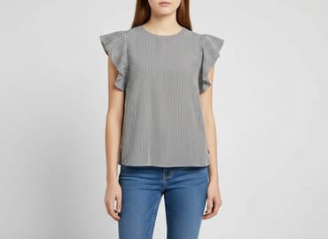 bluzki w paski damskie wyprzedaż: Bluzka damska, rozmiar S — 1