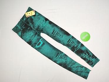 turkusowy: Legginsy Eleganckie damskie, rozmiar S — 2