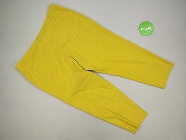 zolte spodnie: Spodnie materiałowe damskie, rozmiar 5XL — 3