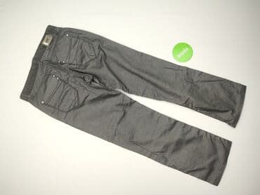 spodnie daysie wysoki stan: Spodnie materiałowe damskie, M — 3