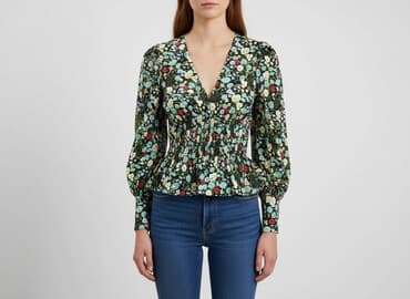 koszula z bufkami zara: Zara, Women's blouse, size M — 1