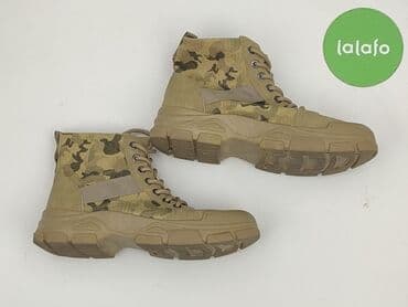 kozaki zimowe w ccc: Męskie buty taktyczne/trekkingowe w kolorze piaskowym z kamuflażem. - — 2