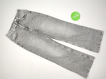 spodnie dresowe grube: Spodnie jeansowe, H&M, 13 lat, 152/158, stan - Idealny — 2