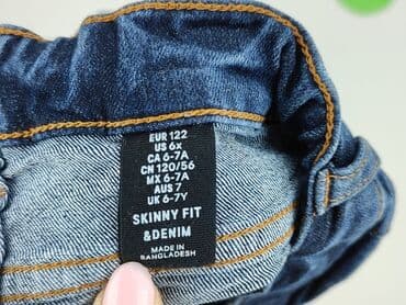 5 10 15 kurtki dla dziewczynek: Jeans, H&M, 7 years, 116/122, condition - Very good — 4