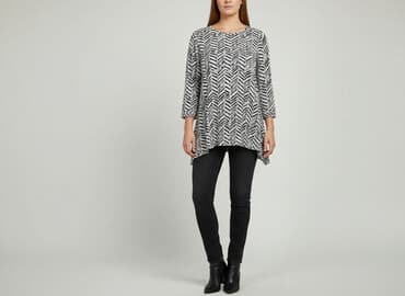 szara bluzka damska: Andrea, Bluzka damska, rozmiar 3XL — 6