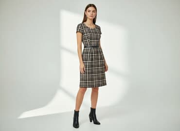 sukienka damska w kratę: QUARELLE, Sukienka damska, rozmiar S — 7