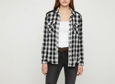 sinsay koszula w kratę damska: Sinsay, Women`s shirt, size L — 1