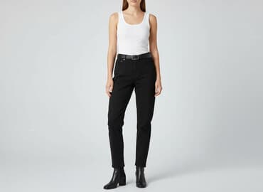 reserved spodnie wysoki stan: Spodnie materiałowe damskie, rozmiar M — 1