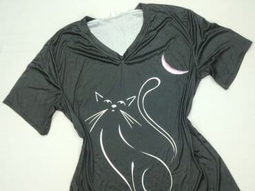 recznie malowane koszulki: T-shirt damski, 4XL — 4