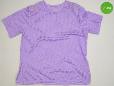 piżama w paski: Bluzka damska, 2XL — 2