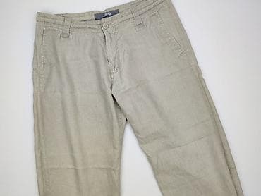 lniane: Męskie spodnie lniane L.O.G.G. (H&M) – rozmiar 34 - Materiał — 1
