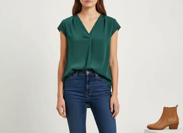 bluzki butelkowa zielen: H&M, Bluzka damska, rozmiar S — 6