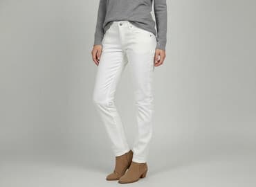 new yorker białe spodnie: Reporter, Spodnie materiałowe damskie, rozmiar S — 6