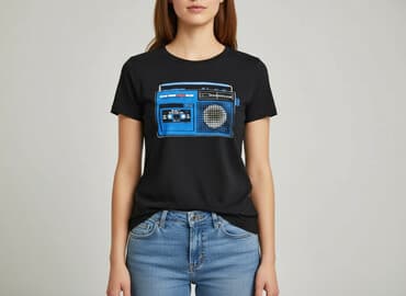 drum and bass t shirty: Women`s T-shirt, size M — 1