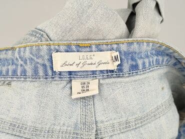 krótkie jeansowe spodenki z wysokim stanem podarte: H&M, Szorty damskie, rozmiar M — 5