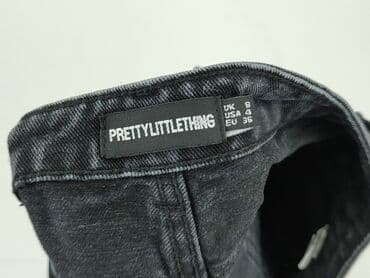 spodenki jeansowe z wysokim stanem pull and bear: PrettyLittleThing, Szorty damskie, rozmiar S — 4