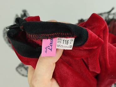 simple trencz: Dress, 5-6 years, 110-116 cm, condition - Perfect — 4