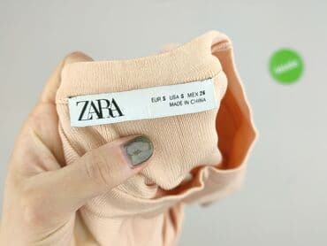 niebieska satynowa sukienka zara: Zara, Bluzka damska, rozmiar S — 4