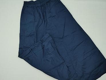 tanio spodnie: Szerokie damskie spodnie culottes - Kolor: granatowy - Fason — 1