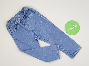 koszula crop: Spodnie jeansowe, H&M, 12-18 miesięcy, stan - Idealny — 2