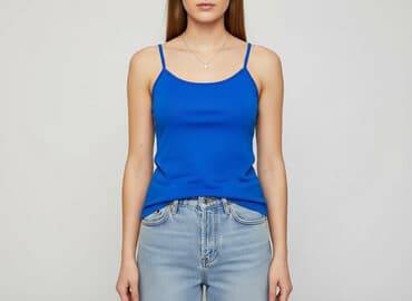 koszulka na ramiączkach jedwabna: T-shirt damski, rozmiar S — 6