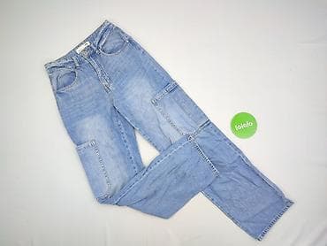 dżinsy cargo: Denim, Spodnie cargo damskie, rozmiar S — 2