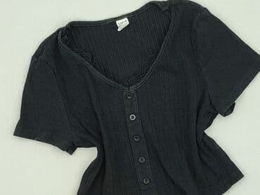 czarne spodnie woskowane: Blouse, Shein, 13 years, 152-158 cm, condition - Good — 1