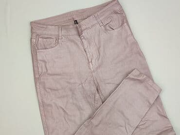 calzedonia spodnie z wysokim stanem: Material trousers for women, size M — 2