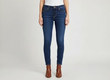 low waist jeans: H&M, Jeansy damskie, rozmiar S — 7