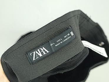 legginsy sliskie: Zara, Spodnie materiałowe damskie, rozmiar L — 4