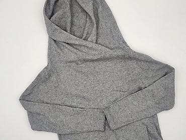 szara bluza cropp: Bluza z kapturem damska, rozmiar S — 1