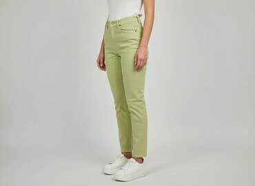 zielone jeansy damskie: Jeansy damskie, rozmiar S — 7