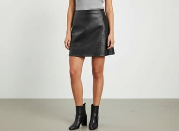 skórzane spódniczki mini: Zara, Spódnica damska, rozmiar XL — 6