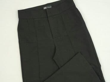 Women: Zara, Material trousers for women, size M (EU 38) — 1