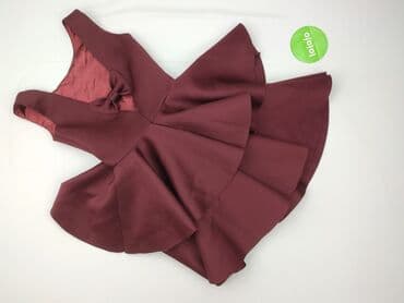 czerwona sukienka w krate: Sukienka damska, XS — 3