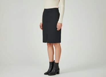 zara spodnie czarne z wysokim stanem: Zara, Spódnica damska, rozmiar M — 6