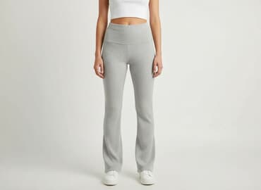 spodnie dzianinowe prążkowane: Gina Tricot, Spodnie materiałowe damskie, rozmiar S — 7