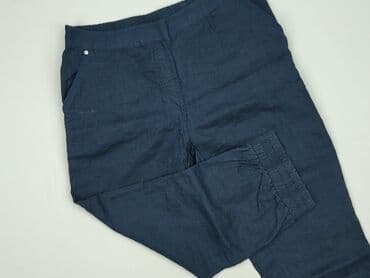 marc lauge spodnie: Material trousers for women, size M — 2